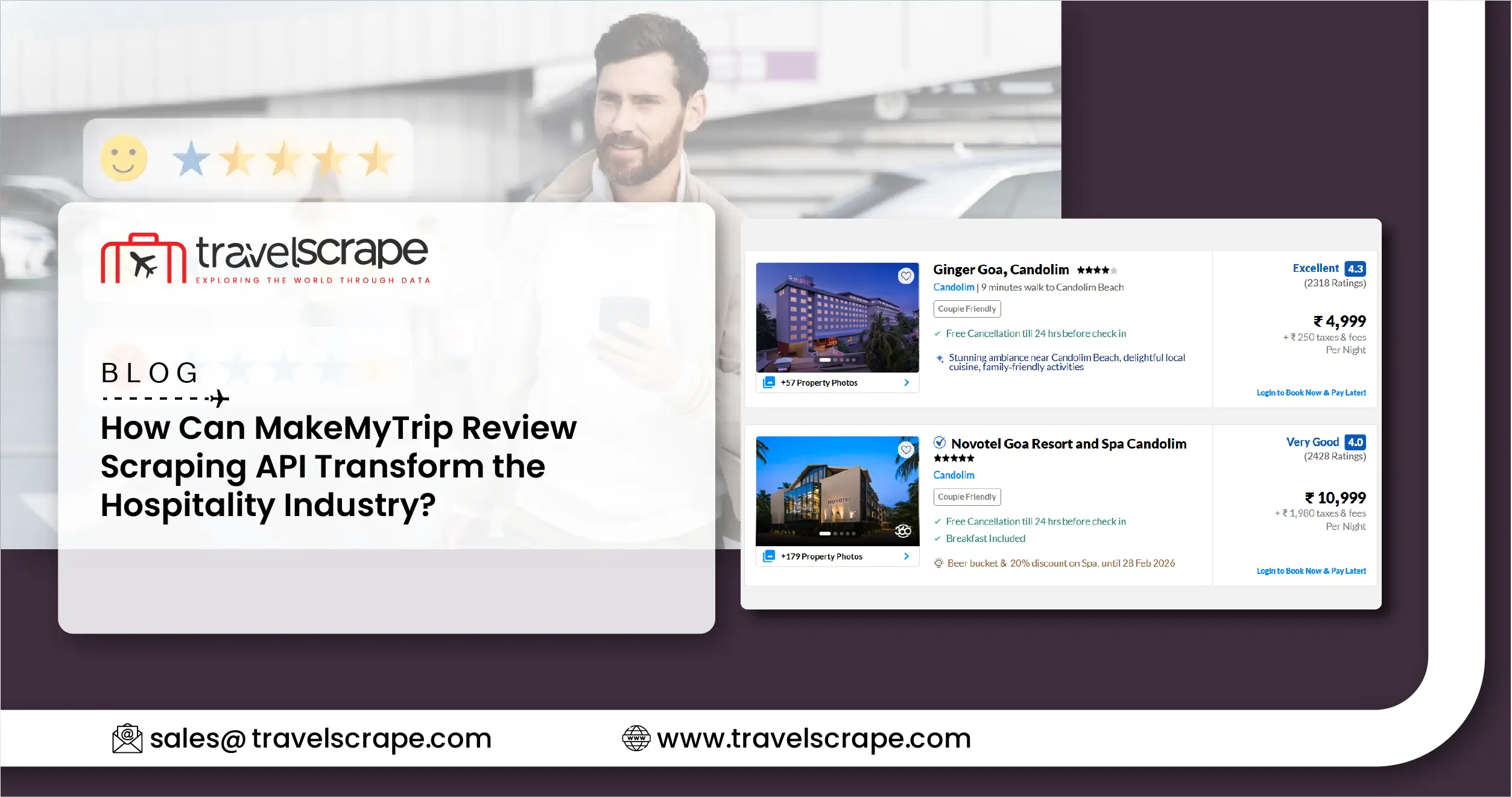 MakeMyTrip Review Scraping API for Hotels and Travel Insights